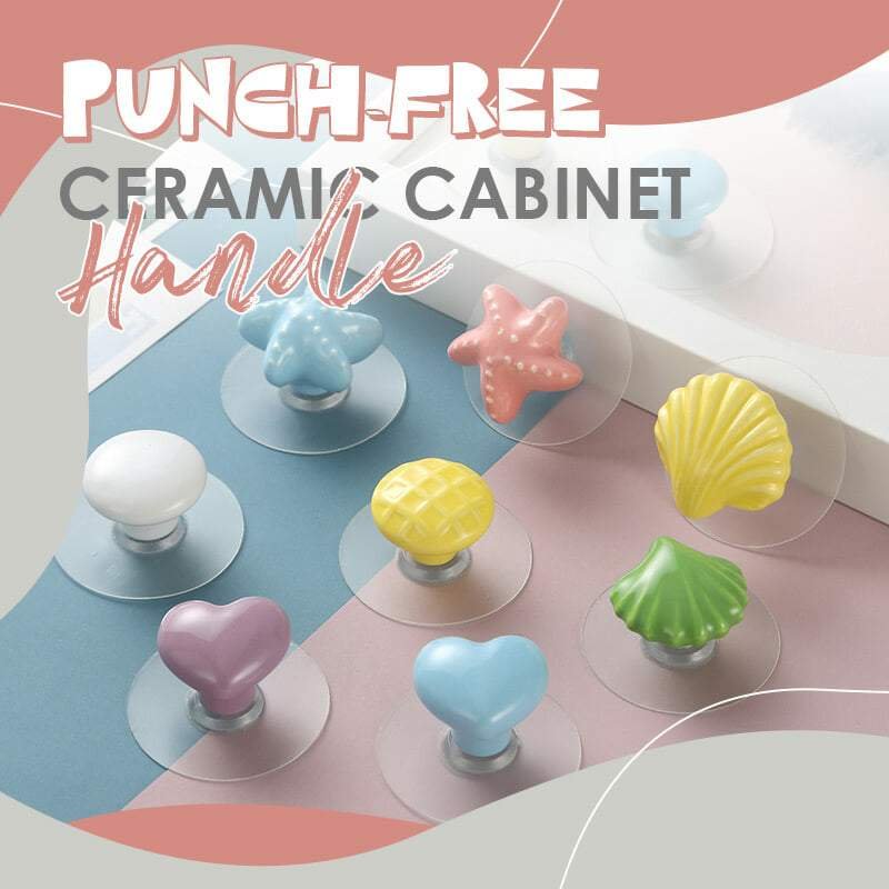 Punch-free Ceramic Cabinet Handle