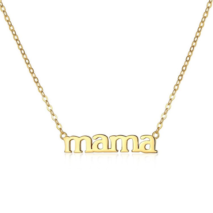 Letter "MAMA" Pendant Necklace