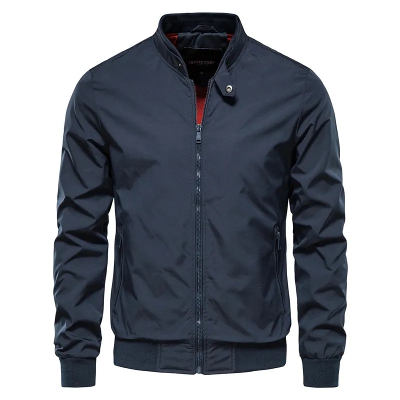 Men's Baseball Jacket Casual Quality Slim Fit Stand Collar Bomber Jacket | ARKGET