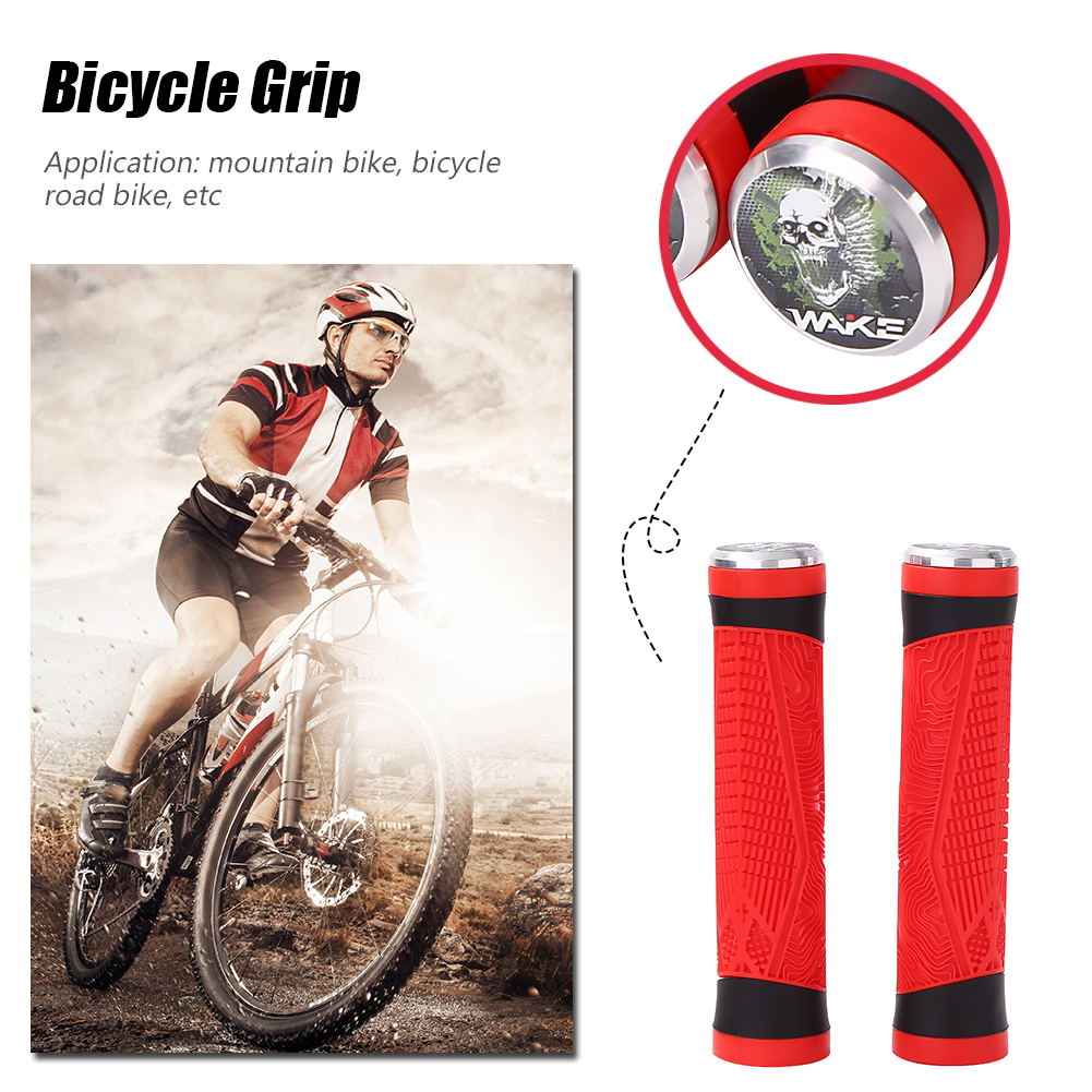 

WAKE Non-slip Silicone Bicycle Grip MTB Mountain Bike Handlebar Grips Cover, 501 Original