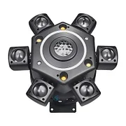 🎁Lumină cu cap mobil cu LED de 100W Lumină pentru scenă cu șase brațe RGBW Disco Party DJ Party DMX512 Telecomandă pentru DJ Bar, petrecere, nuntă