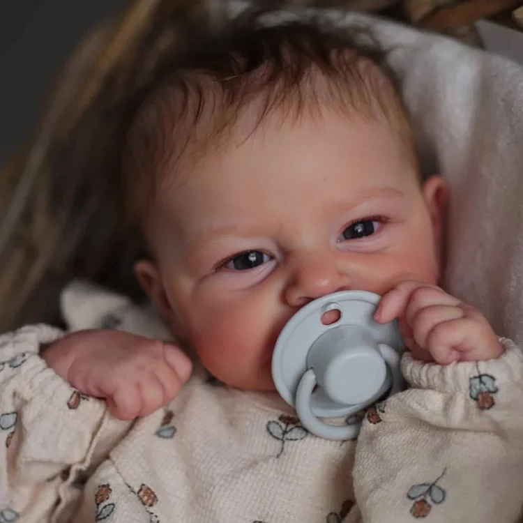 [Special Discount] 12" Full Body Silicone Bendable Reborn Doll Boy Glen, Each Baby Doll is Unique, Reusable Silicone