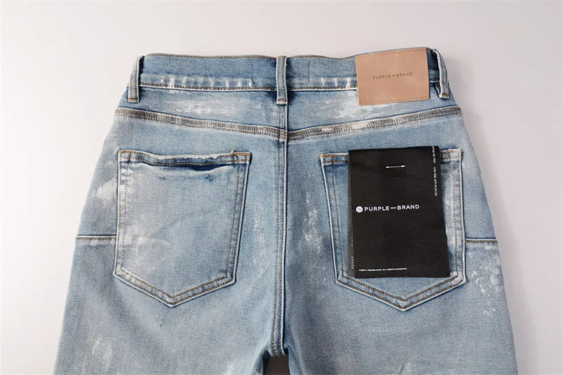 Purple Fashion Jeans 5091