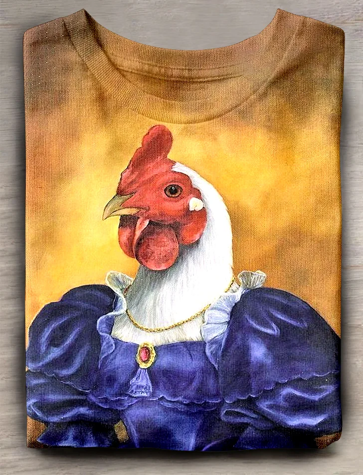 Eagerlys  Chicken Lady T-shirt Eagerlys