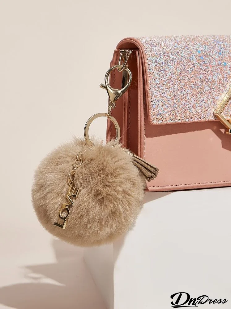 Tassel & Pom Pom Design Bag Charm