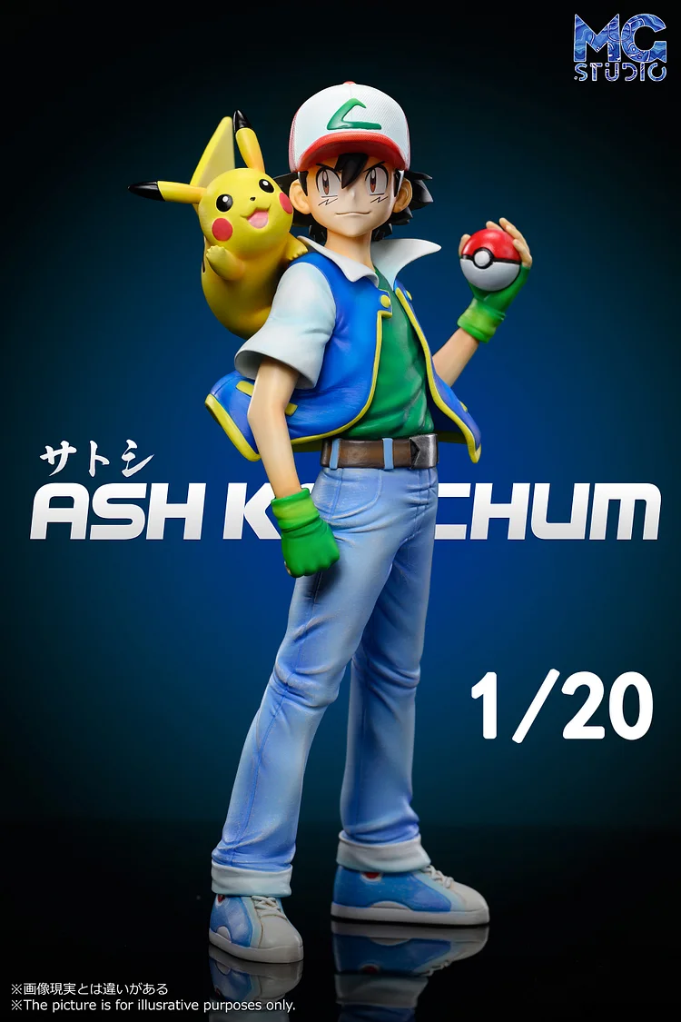 MG Studio - Pokemon - Scaleworld Ash Ketchum  1/4 & 1/8 & 1/20 Statue(GK)-