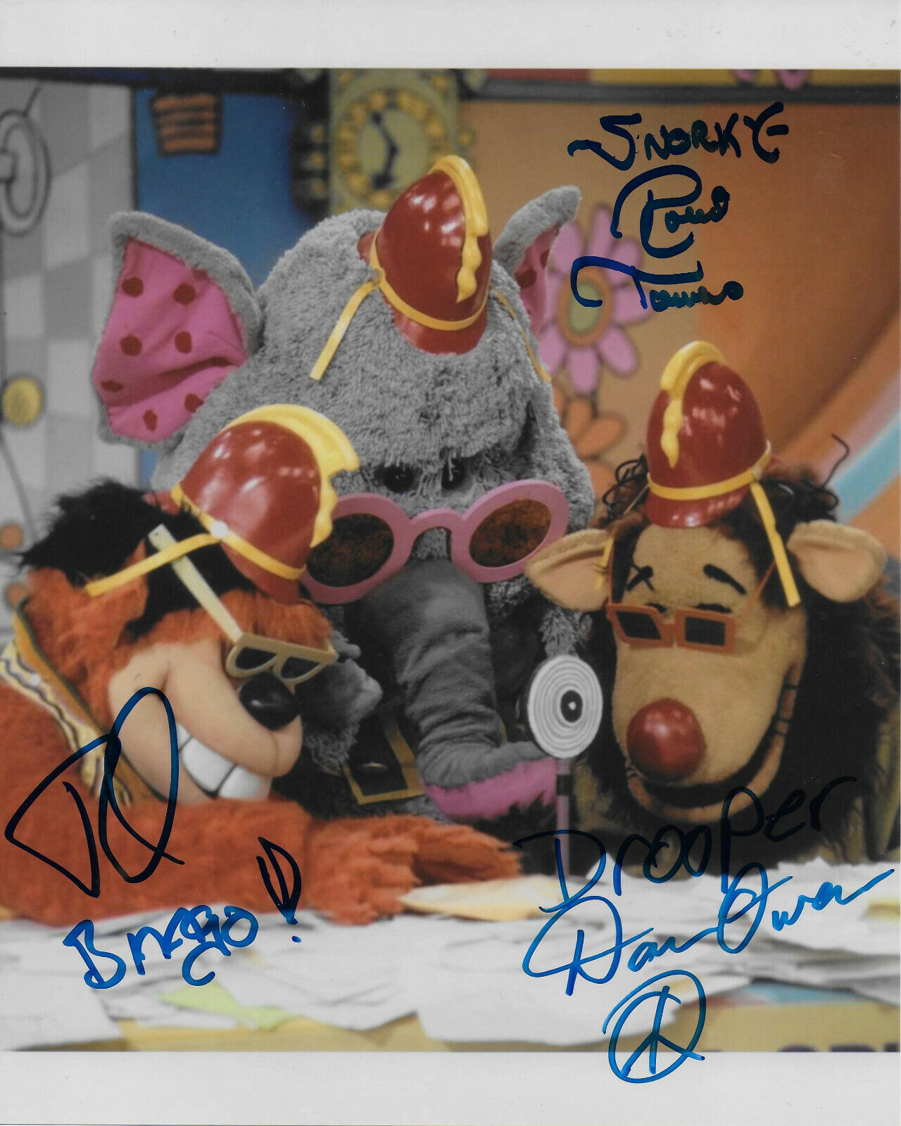 Banana Splits Cast of 3 Original Autographed 8X10 Photo Poster painting #3