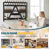 [US Local Warehouse] A-Line Bar Stand Wall Mounted Wine Rack Metal Bottle&Glass Holder Display Shelf