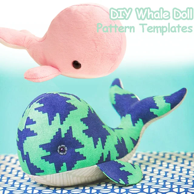 DIY Whale Doll Pattern Templates
