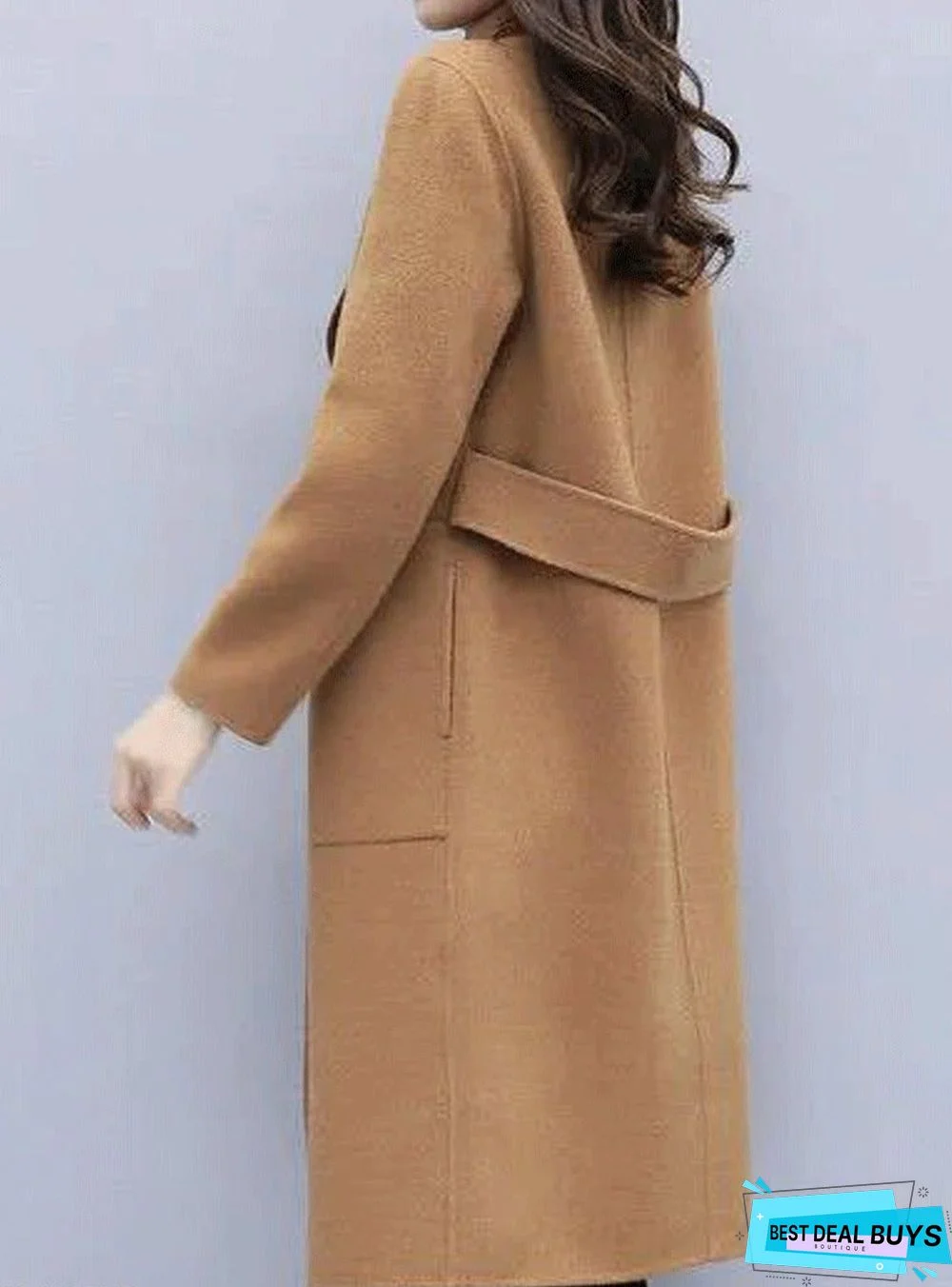 Woolen Mid-Length Coat