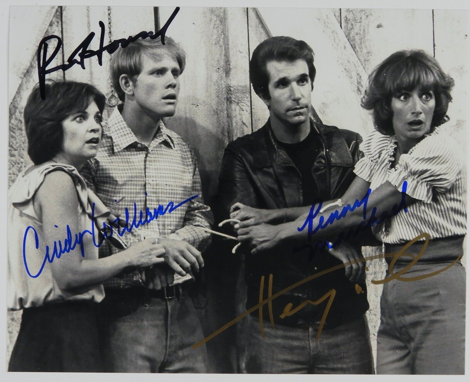 Laverne And Shirley Happy Days Cast JSA Autograph Signed Photo Poster painting 8 x 10