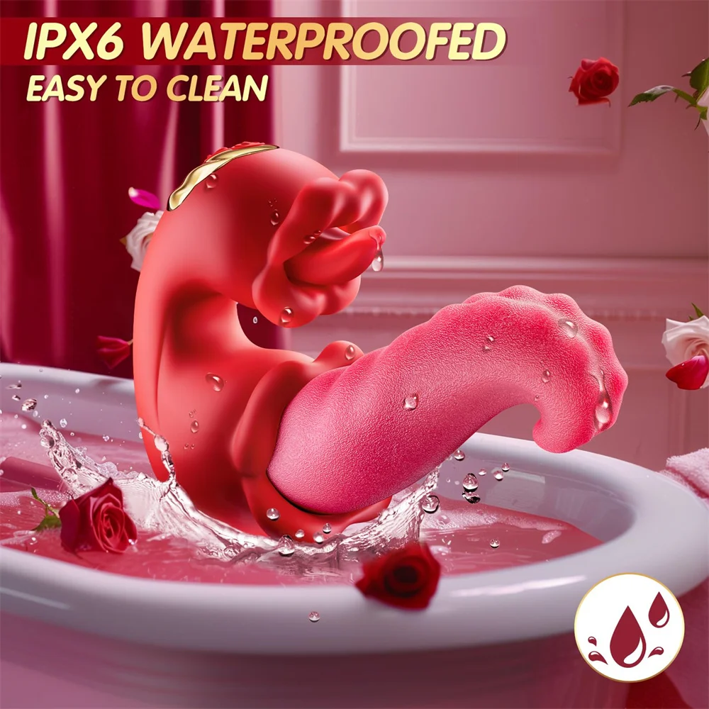 3 in 1 Multifunctional Vibrator with Swinging Tongue for Ultimate Clitoral and G Spot Pleasure