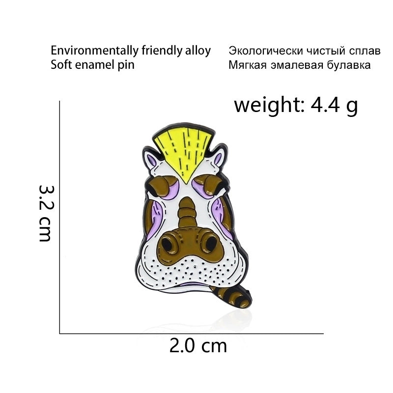 Minimalist Pin Animal Alloy Stoving Varnish Unisex Brooches