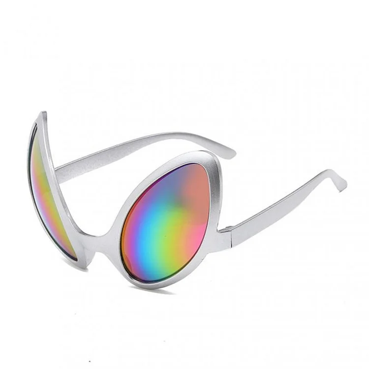 Kakacloud Fashion Holiday Dance Sun Glasses Men Women's Multicolor Frame Exaggerated Funny Sunglasses Alien Cool Disco Glasses Goggles