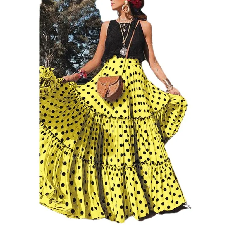Uveng Uveng 2025 Summer New Women's Wear Wave Half Dress Fashion Sexy Casual Dress