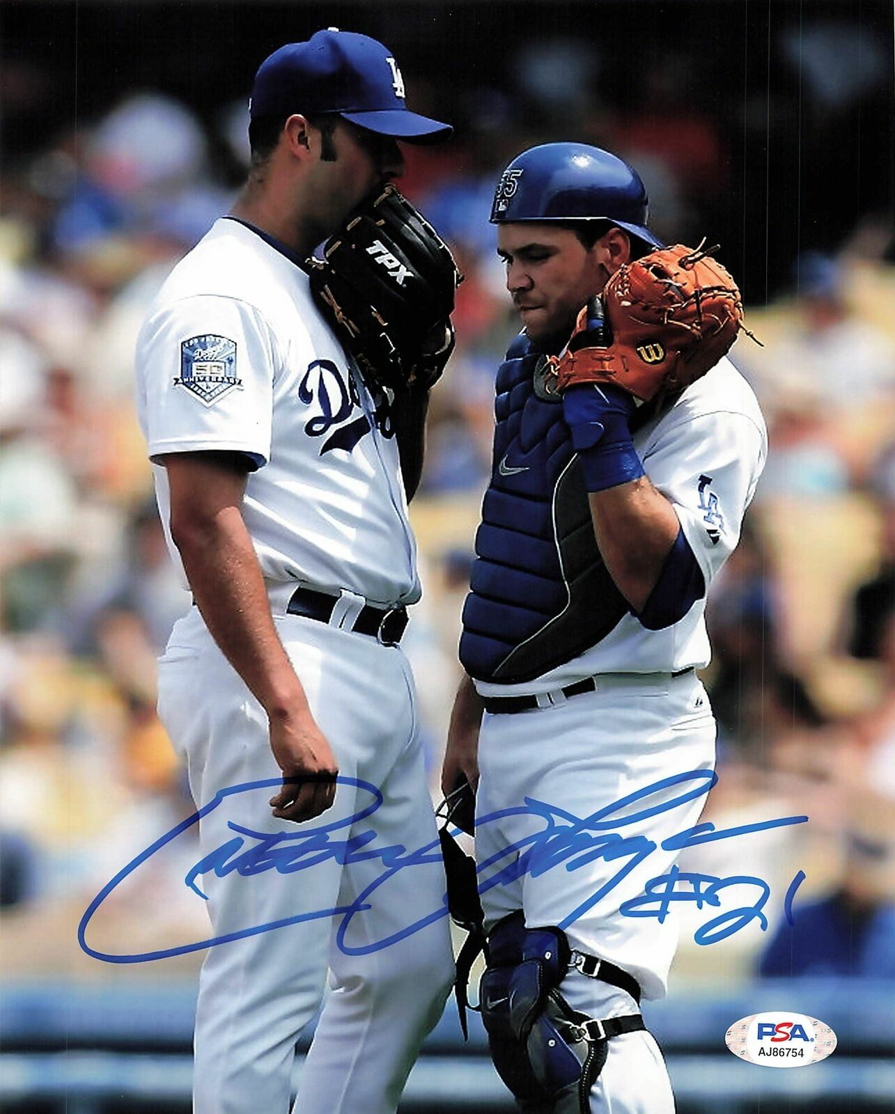 ESTEBAN LOAIZA signed 8x10 Photo Poster painting PSA/DNA LA Dodgers Autographed