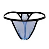 Men's Mesh Translucent Low Waist U Convex Pants Thongs