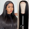 Lace Closure Wigs Glueless Straight Human Hair