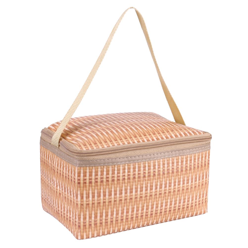 

Portable Imitation Rattan Lunch Bag, 501 Original