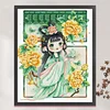 (US Local)Girl -11CT Stamped Cross Stitch Kit(59x75cm)