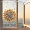4Pcs Diamond Painting Mandala Window Pendants Suncatcher Hanging Kits for Home Porch Farmhouse