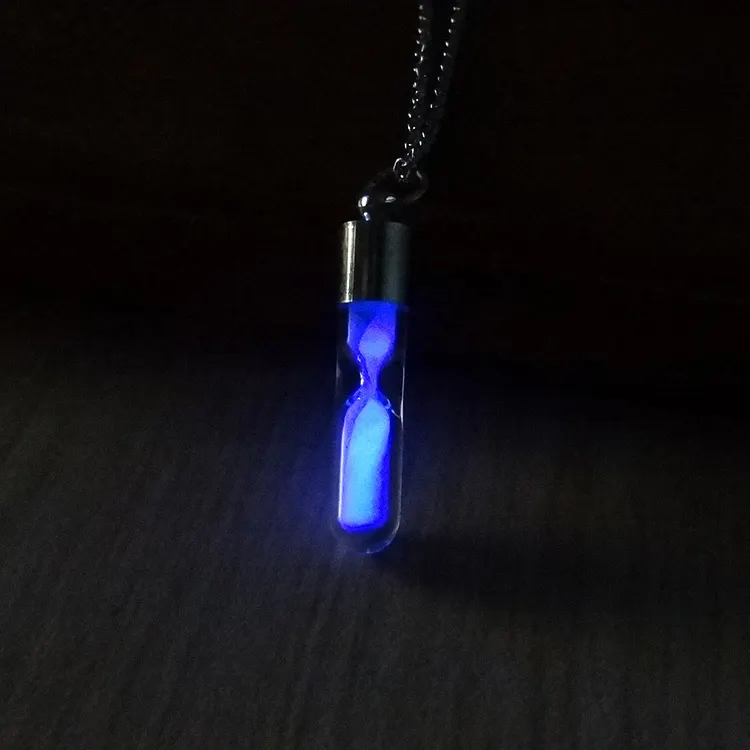 Glowing Hourglass Necklace Jewelry
