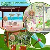 3PCS-2 5D DIY Diamond Painting Wind Chimes Suncatcher Kit Double Sided Diamond Art Kits Suncatcher with Crystal Pendant for Home Wall Window Decor Adults DIY Art Craft