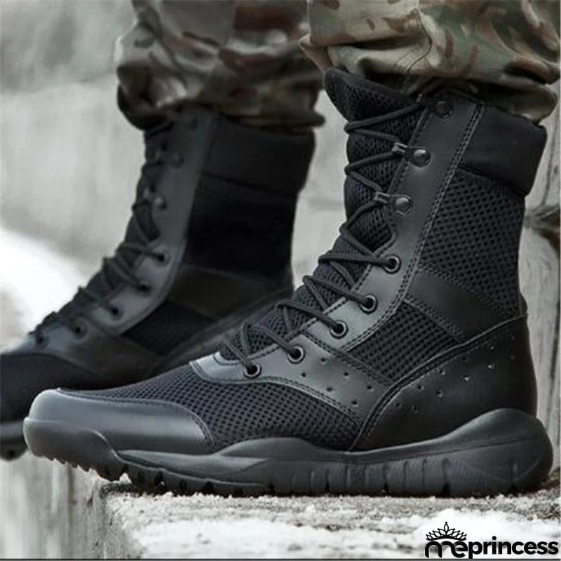New Casual Lightweight Outdoor Climbing Shoes Training Army Boots
