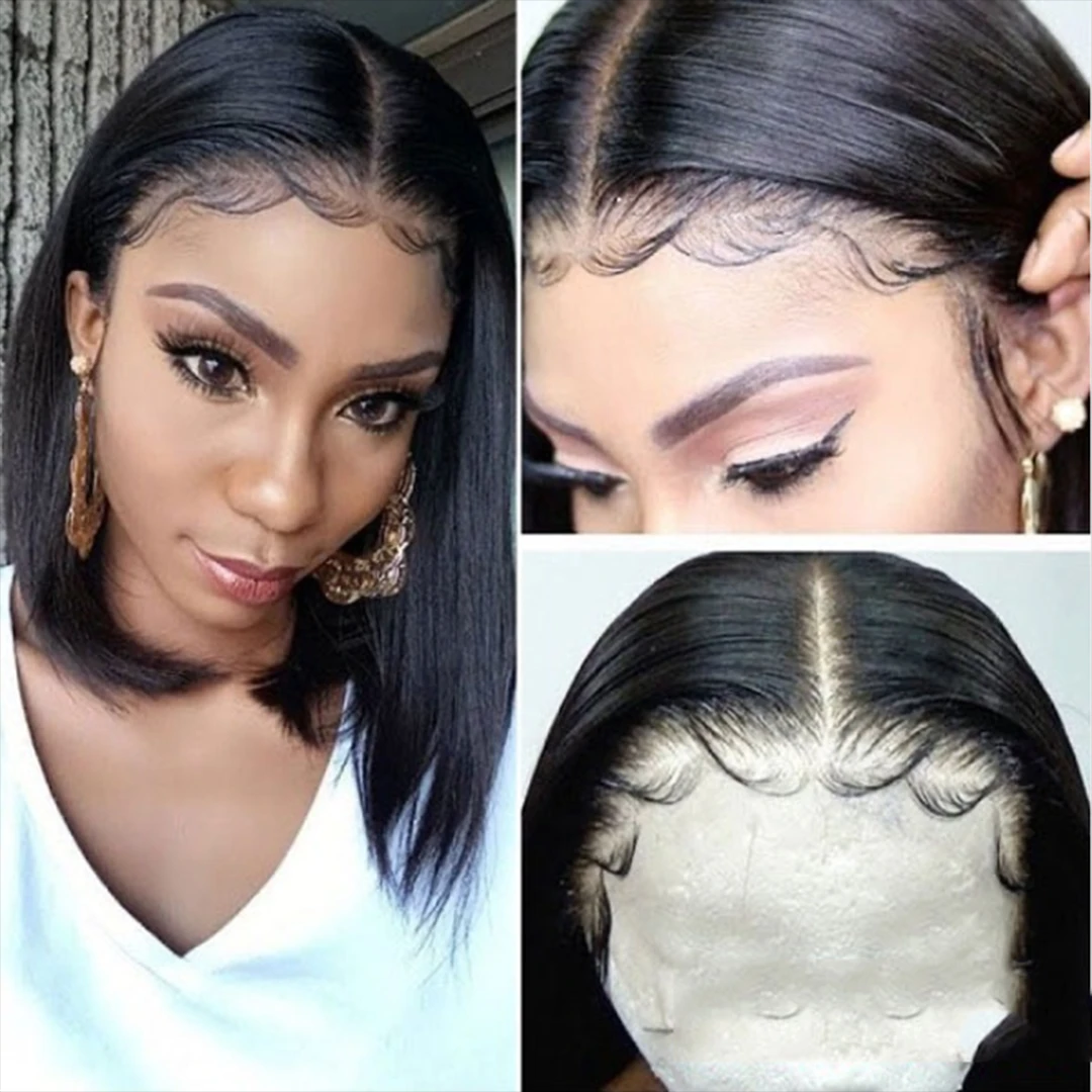 ELCNEPAL® | Brazilian Straight Bob Wigs Lady Wig ELCNEPAL