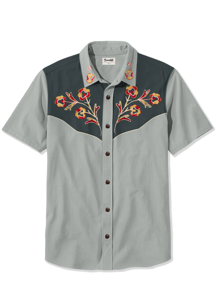 Men's Western Be a Cowboy printed 100% Cotton shirt