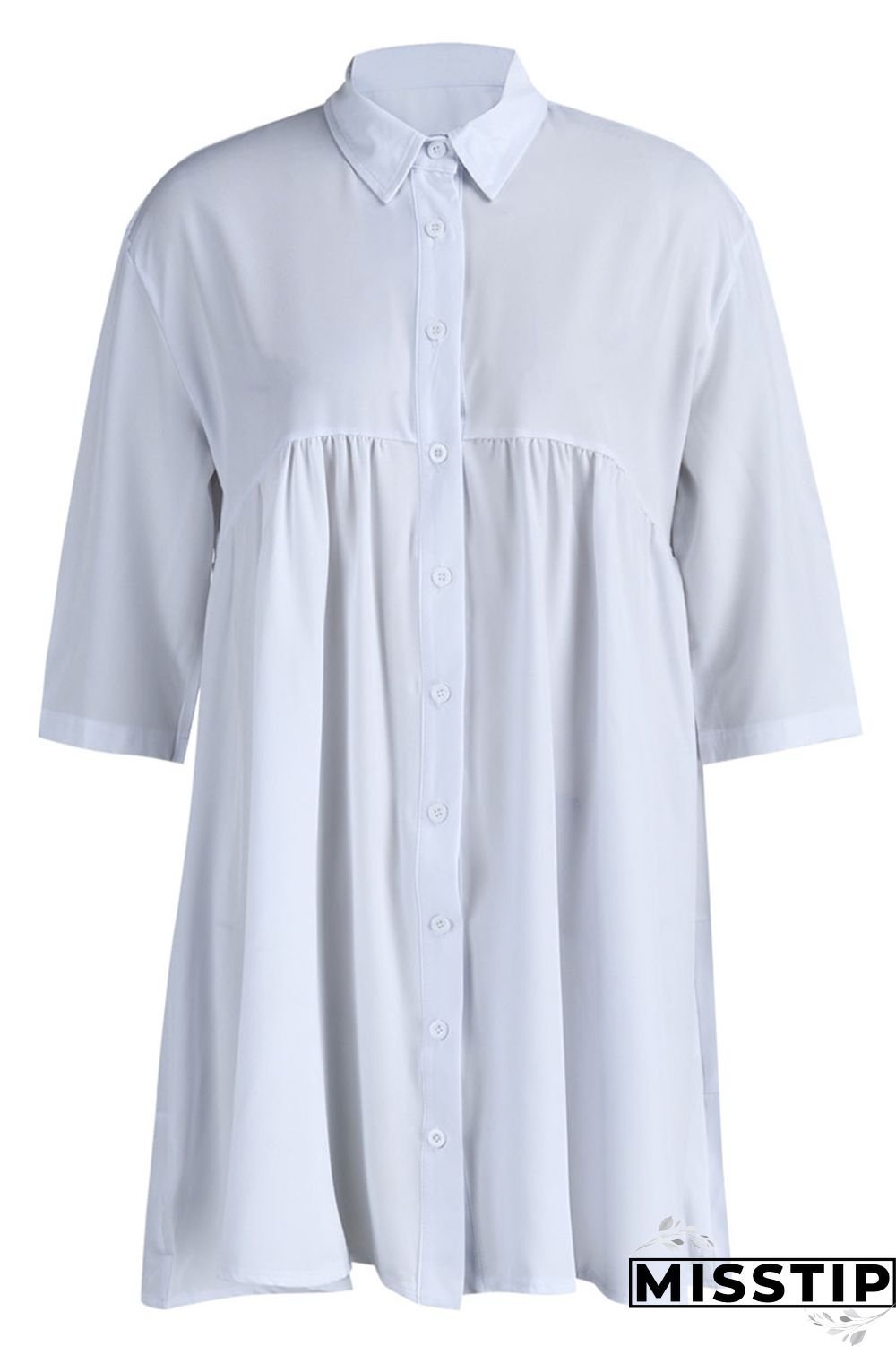 Black Casual Solid Patchwork Buckle Turndown Collar A Line Dresses