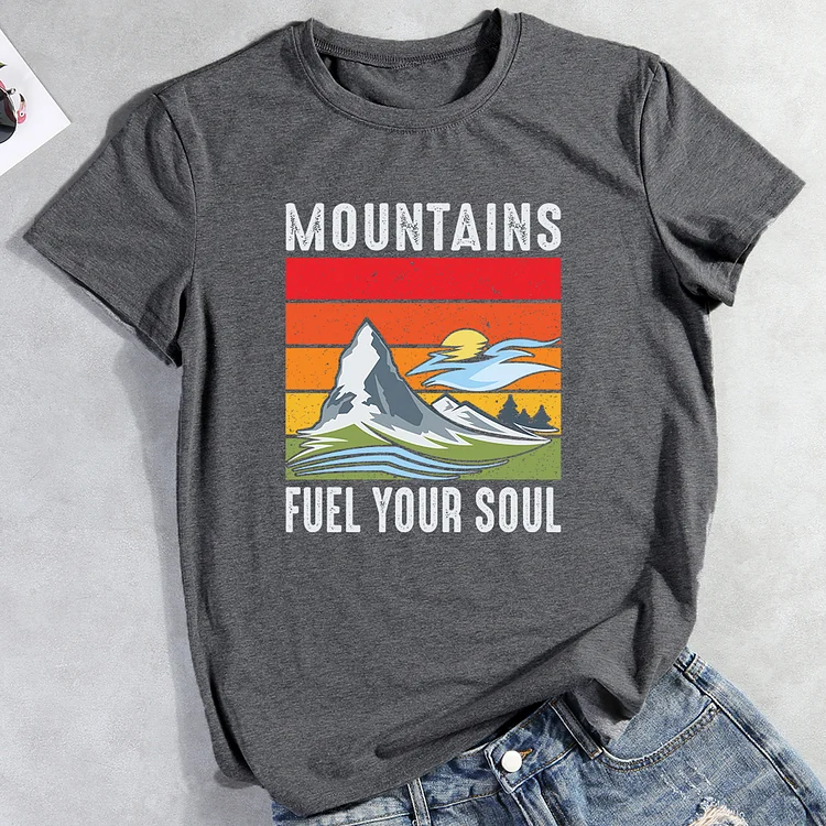PSL Mountain Fuel Your Soul T-shirt Tee -013092