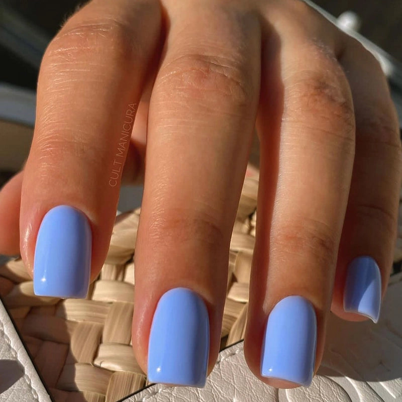 French Style Minimalist Solid Color Plastic Nail Patches 1 Set