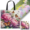 Peony Butterfly-11CT DIY Stamped Cross Stitch Shopping Bag 40*40cm/15.75*15.75in