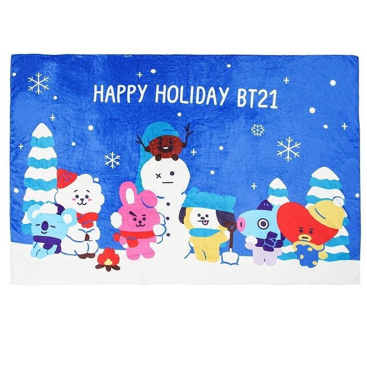 BT21 X CHRISTMAS BLANKET