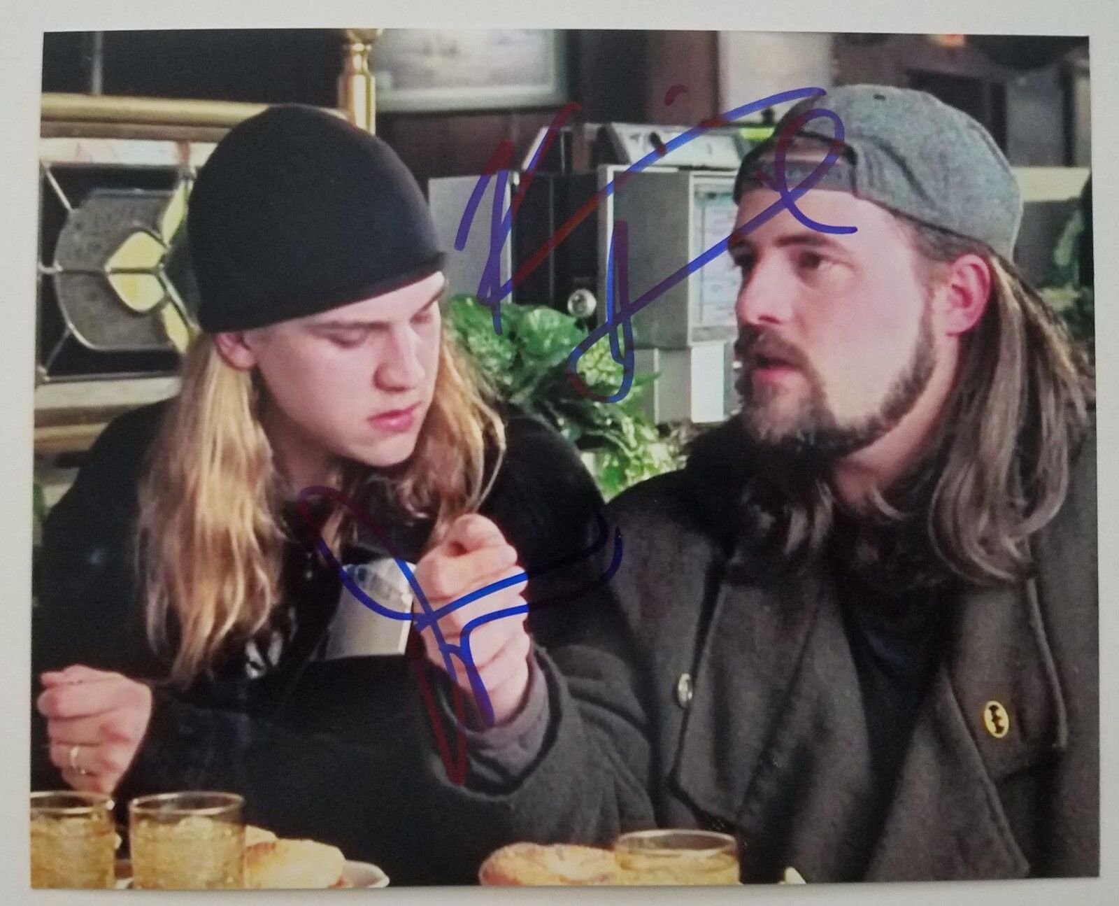 Kevin Smith & Jason Mewes Dual Signed 8x10 Photo Poster painting Dogma Mallrats Clerks Tusk RAD