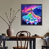 Diamond Painting -DIY Round Drill Colorful Girl Dress(40x40cm)
