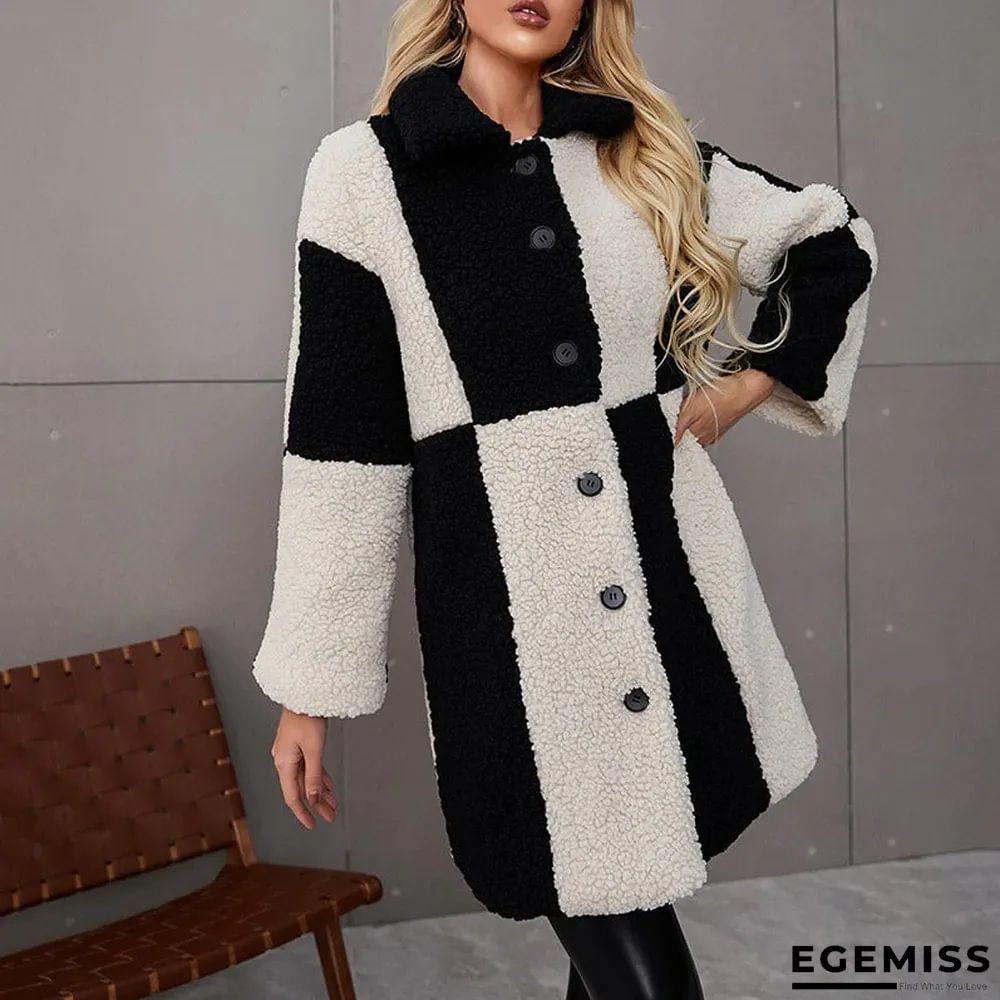 Medium and Long Autumn and Winter Lamb Cashmere Warm Coat for Women | EGEMISS