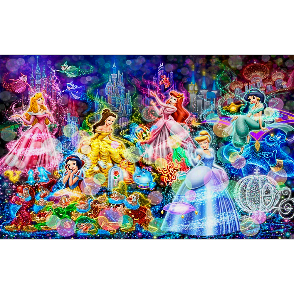 Disney Princess - Full Round 40*60CM