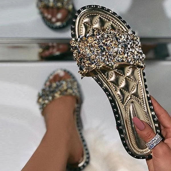 Walk Of Riches Slip-On Slippers (Ship in 24 Hours)