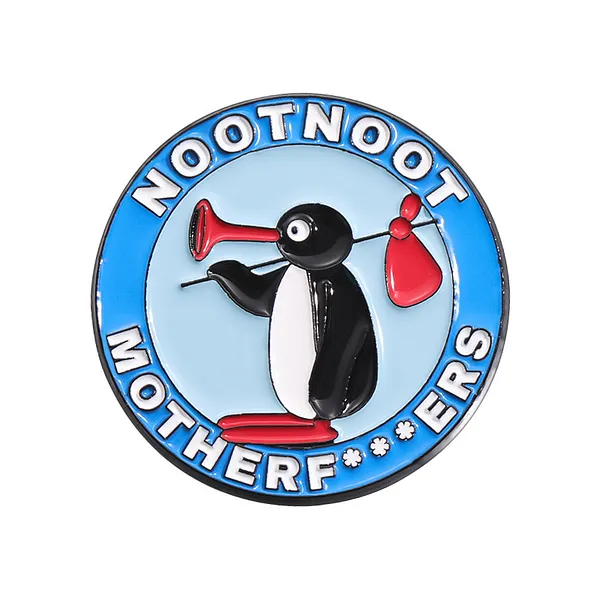 Foto del pin Pingüino Megáfono Feliz