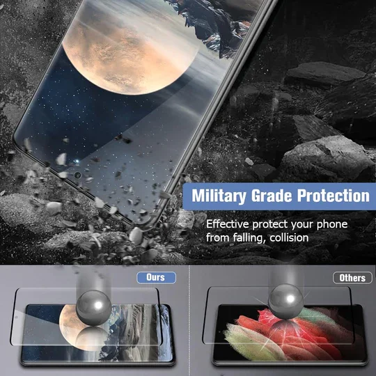 For iPhone 14/15 tempered glass screen protector + quick installation tool