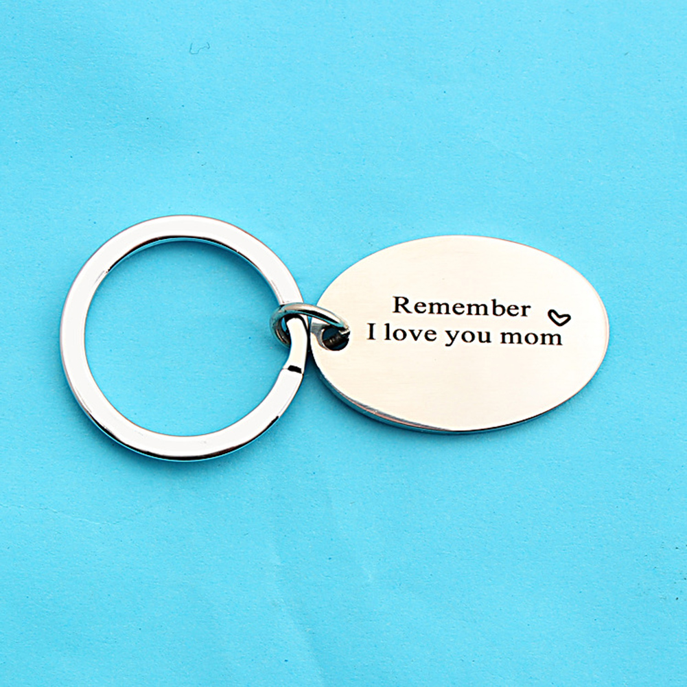 

Round Keychain Bag Decor Stainless Steel Mother Day Gifts, 501 Original