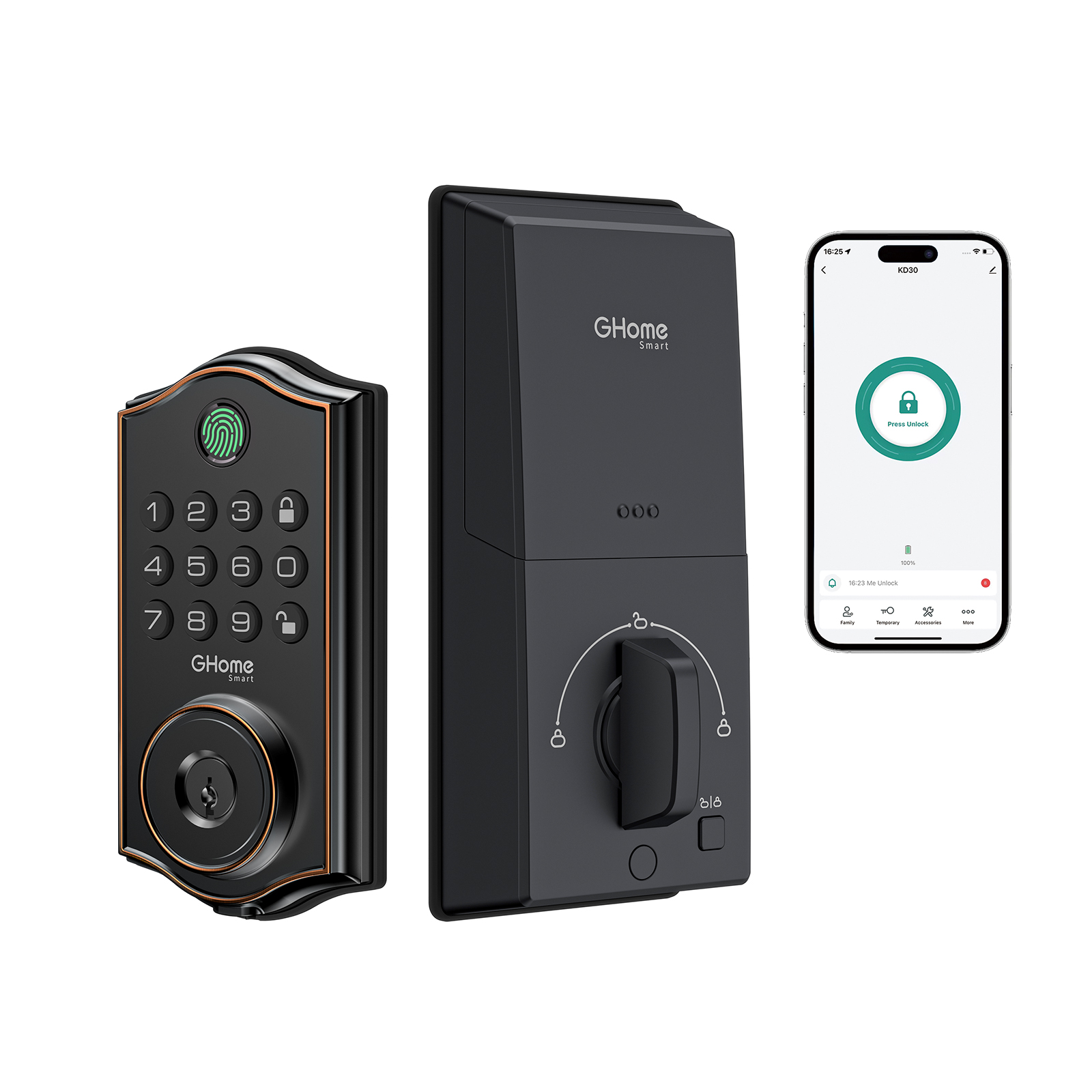 Fingerprint Door Locks GHome Smart KD30