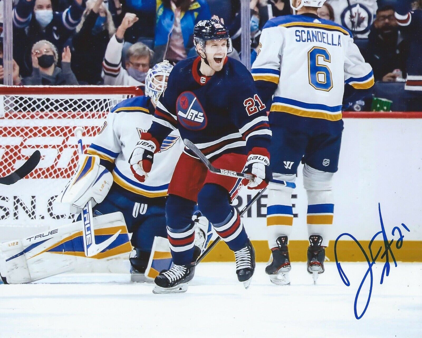 Dominic Toninato Signed 8x10 Photo Poster painting Winnipeg Jets Autographed COA