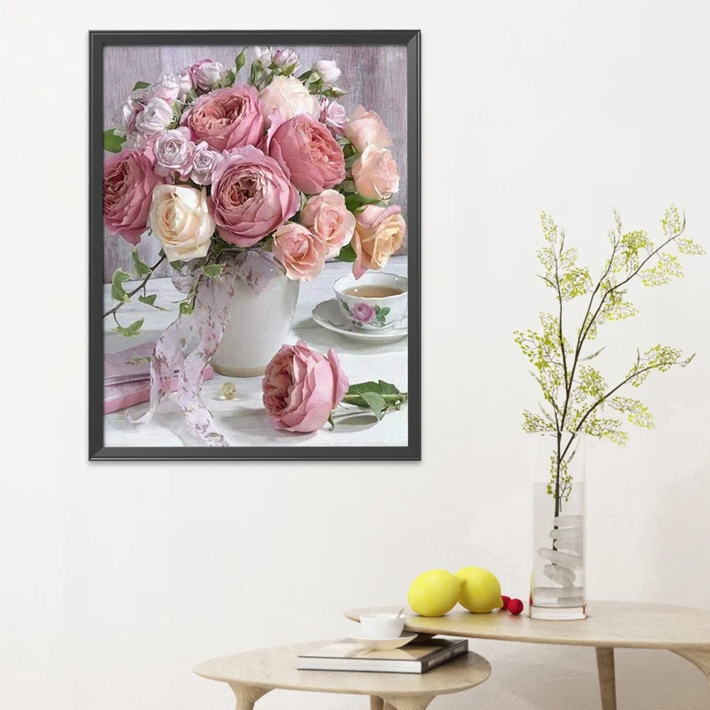 11ct Stamped Cross Stitch - Flowers(30*40cm)