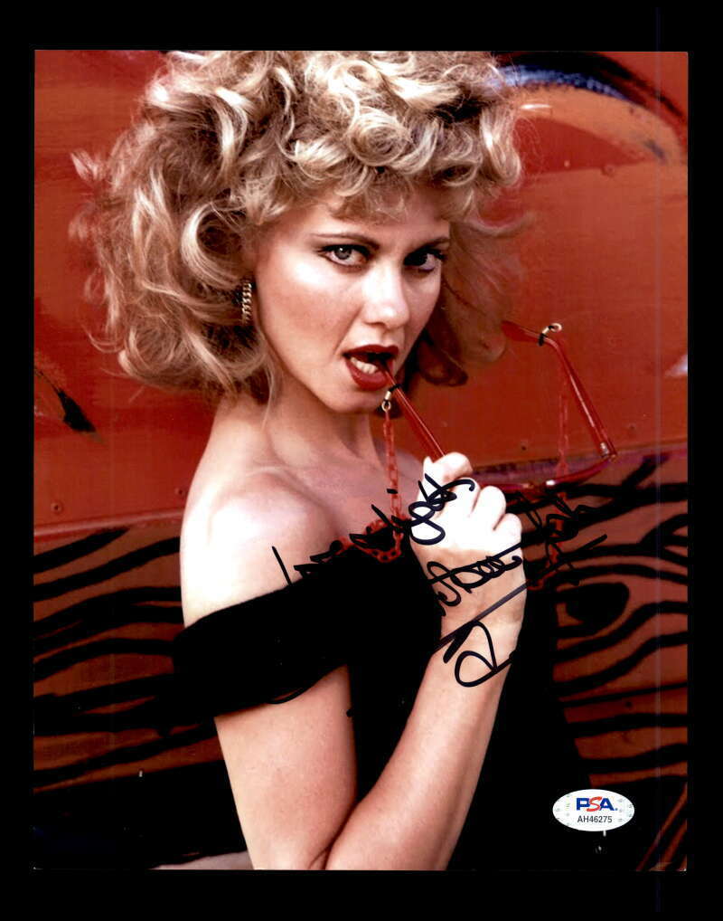 Olivia Newton John PSA DNA Coa Signed 8x10 Grease Photo Poster painting Certified Autograph