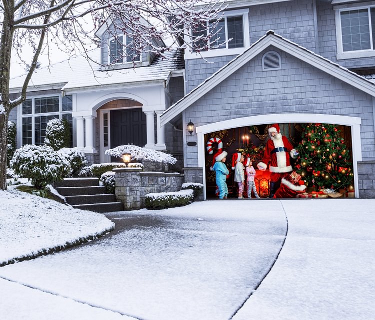 santa giving presents