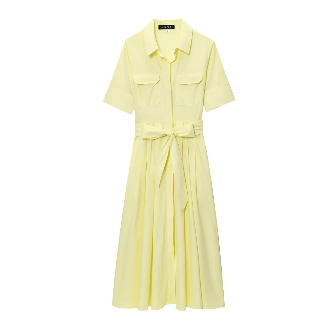 Nigikala Nigikala Spring New Temperament French Style Thin Temperament Goddess Fan Shirt Skirt 2640360