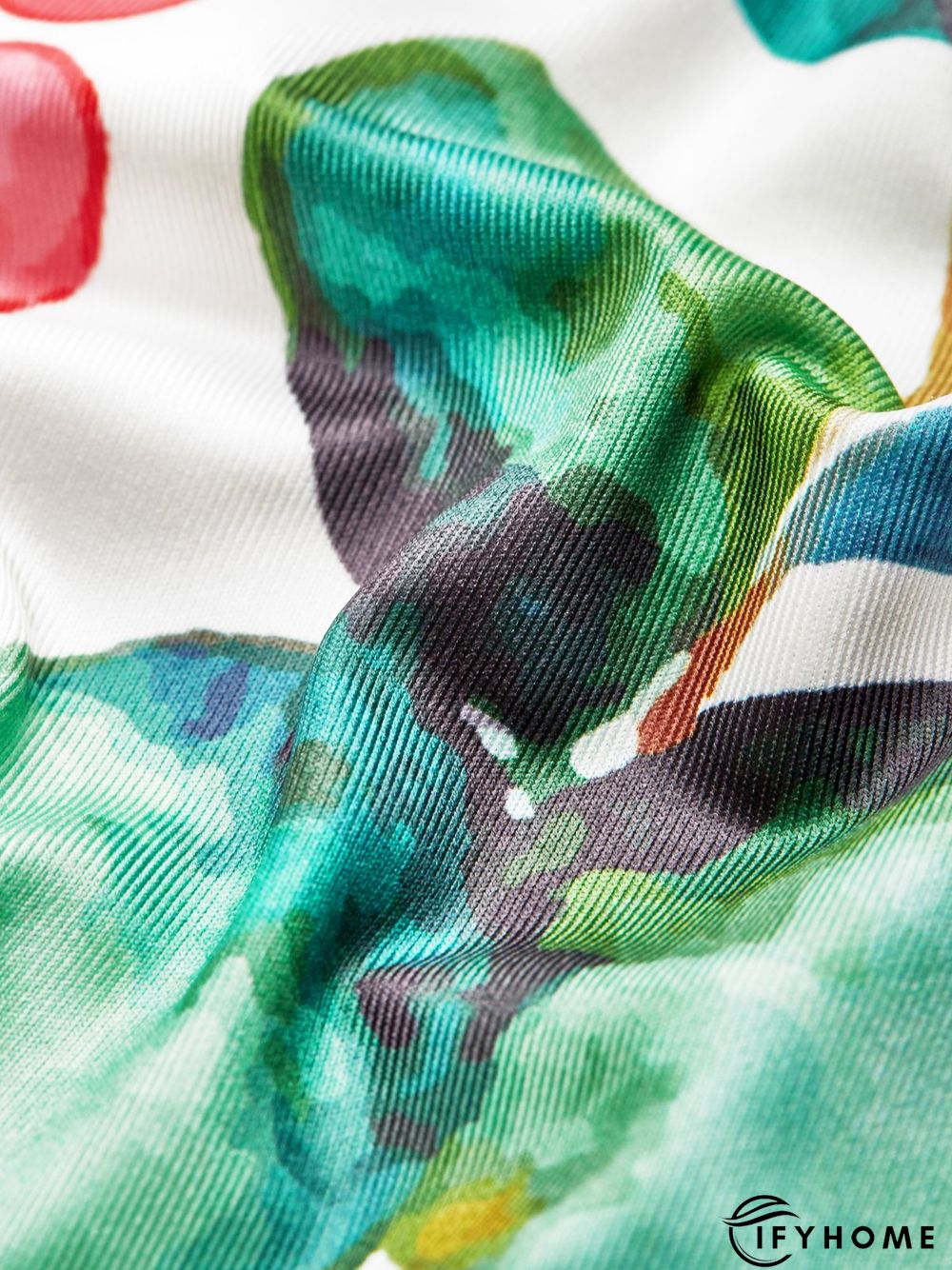 Floral Casual V neck Sleeveless Knit Dress | IFYHOME